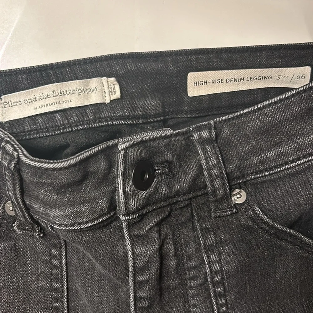 Pilcro & the Letterpress Anthropologie high rise denim leggings - Picture 10 of 11